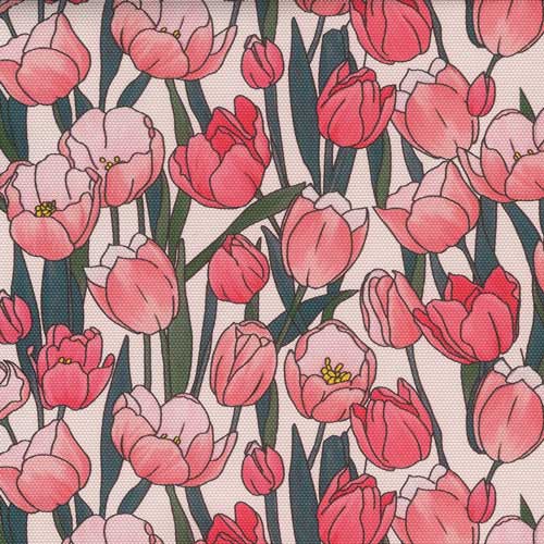 240094-15 - Leatherette Printed - Tulip Pink